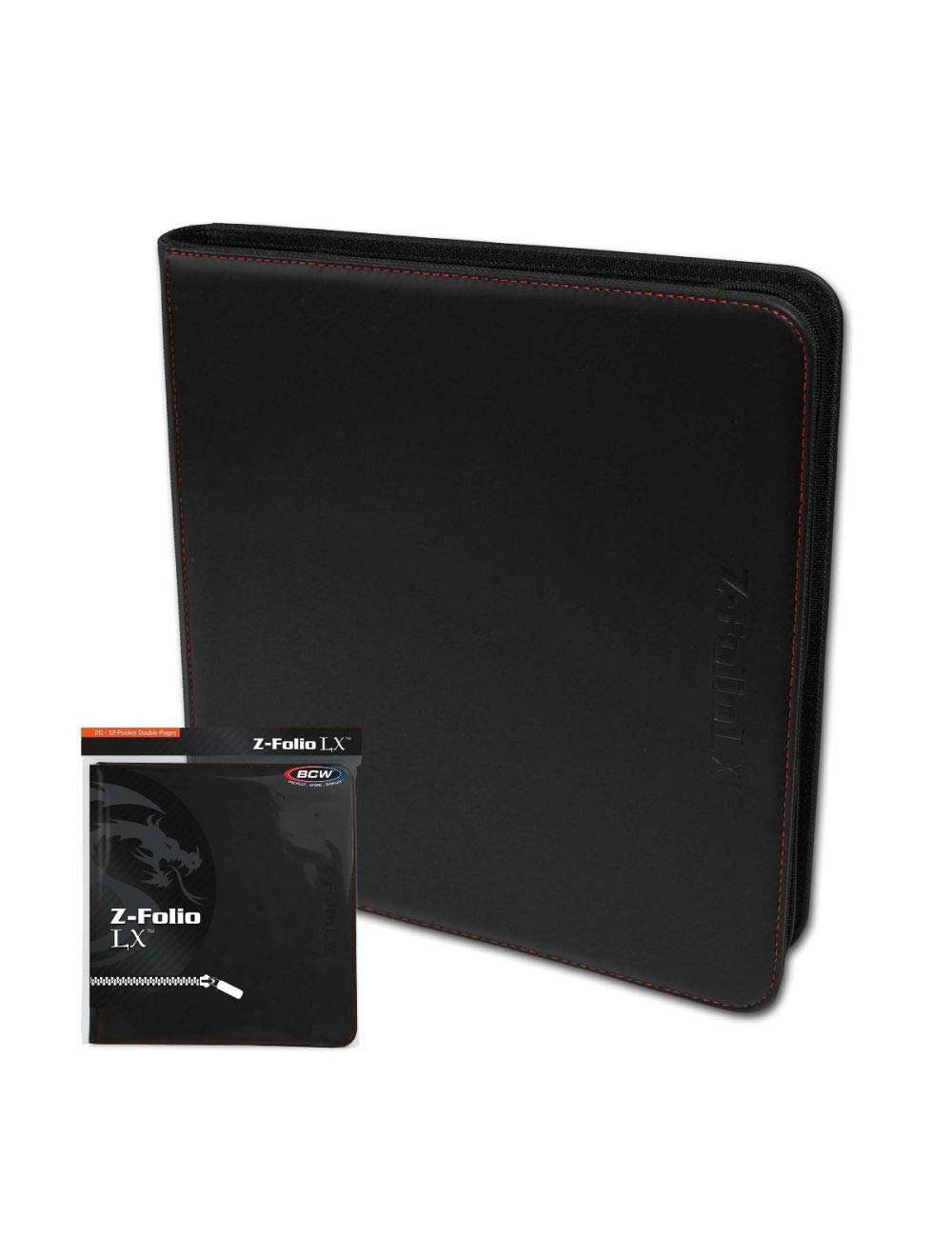 BCW Gaming 12-Pocket Z-Folio LX Trading Card Albums, Black
