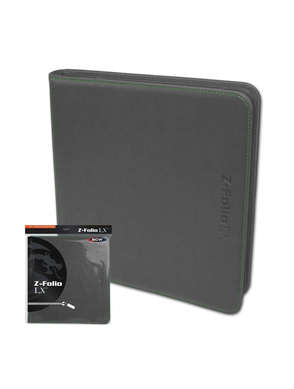 BCW Gaming 12-Pocket Z-Folio LX Trading Card Albums, Black