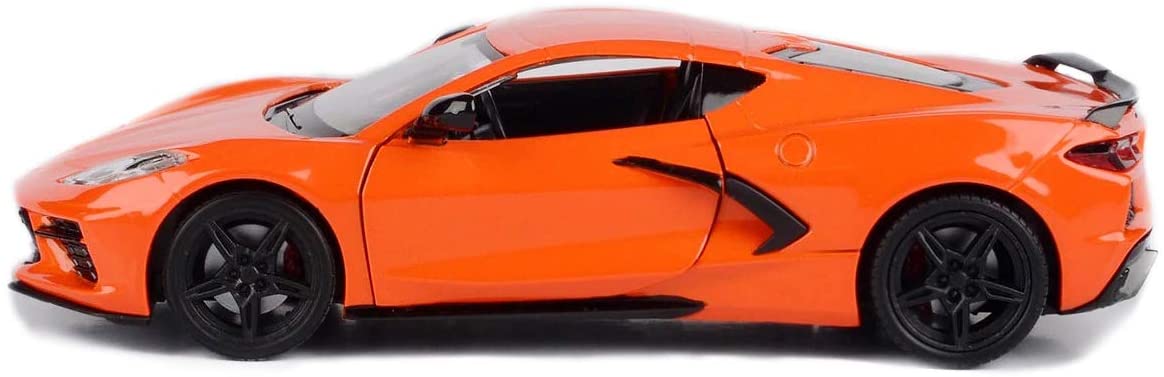 Motor Max 2020 Chevy Corvette C8 Stingray, Orange 79360OR - 1/24 Scale Diecast Model Toy Car