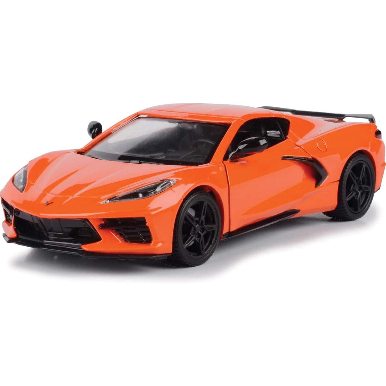 Motor Max 2020 Chevy Corvette C8 Stingray, Orange 79360OR - 1/24 Scale Diecast Model Toy Car
