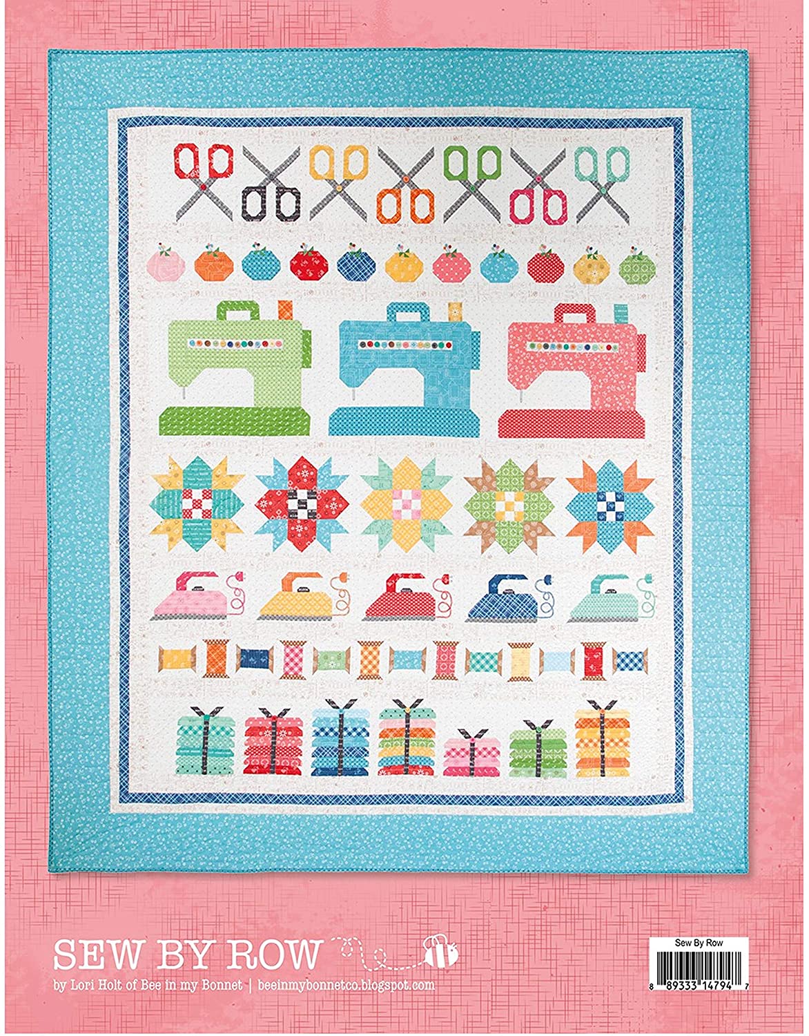 Sew by Row Quilt Pattern by Lori Holt of Bee in my Bonnet