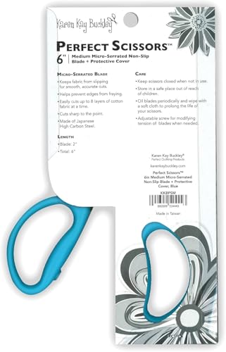 Karen Kay Buckley's Perfect Scissors, Medium 6-Inch Mirco Serrated Blades (1) (Original Version) (Standard)