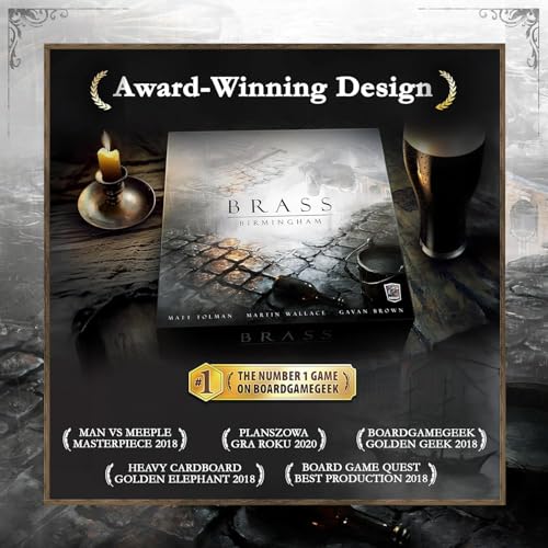 Roxley Games Brass: Birmingham – Critically Acclaimed Economic Strategy Game for 2–4 Players