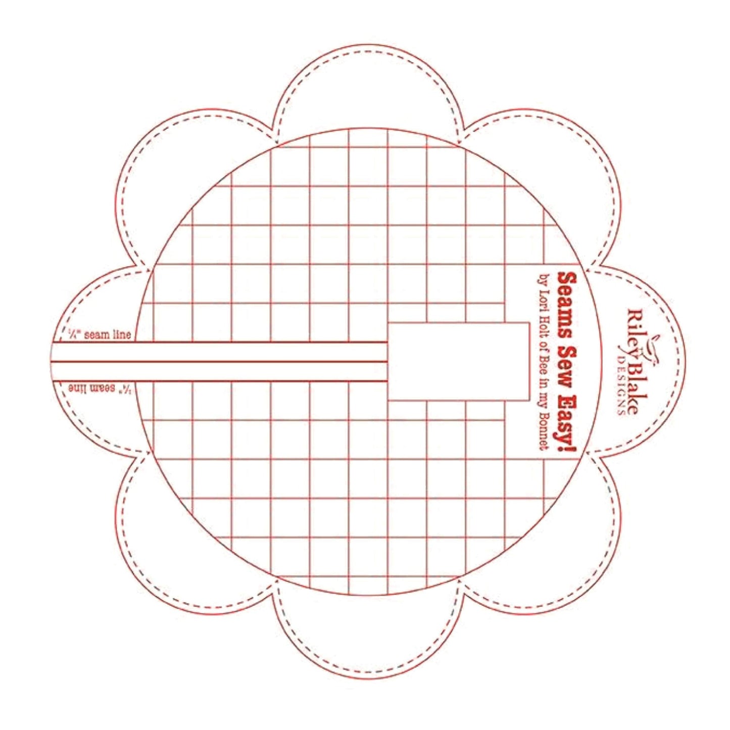 Lori Holt Seams So Easy Seam Guide Red