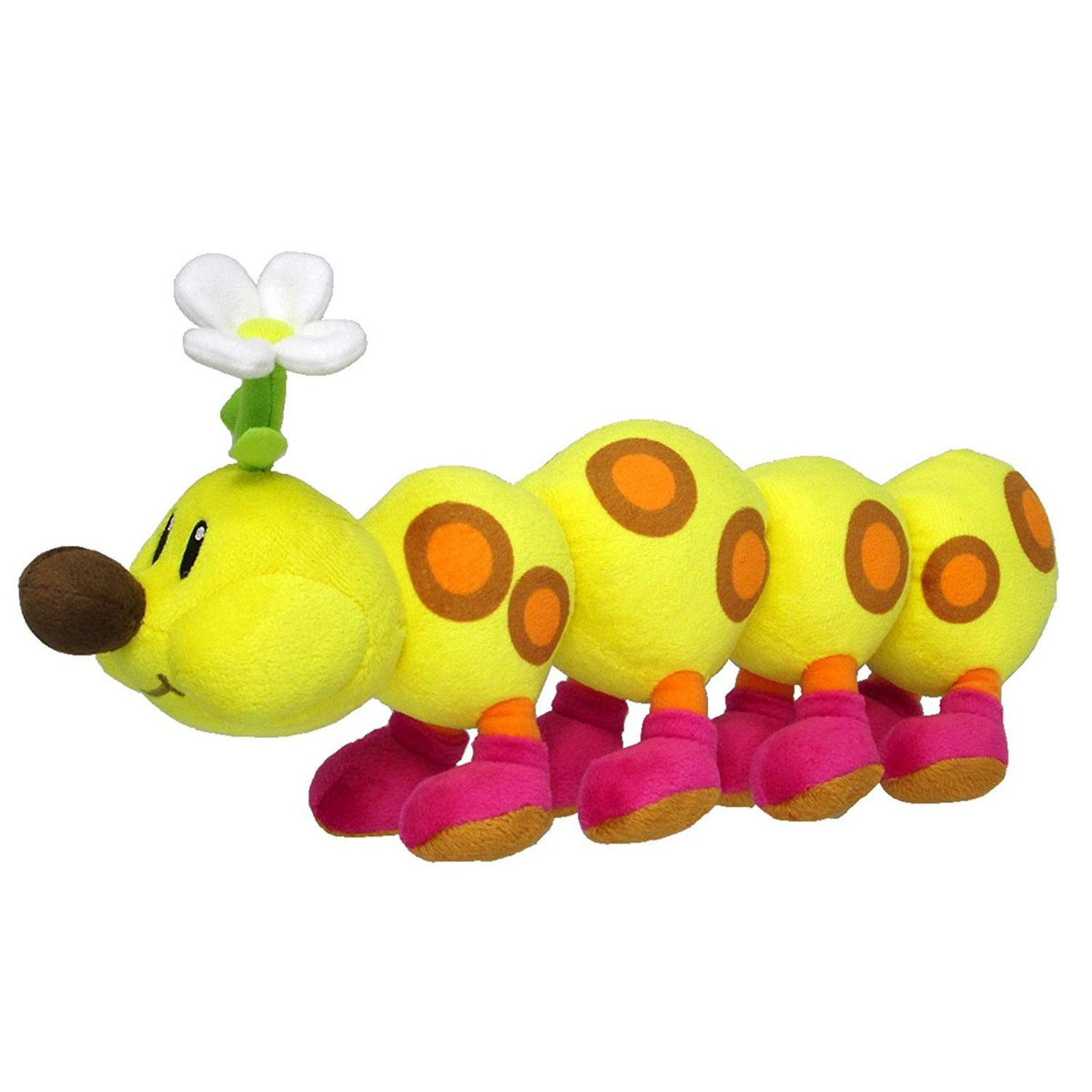 Little Buddy Super Mario Bros. All Star Collection Stuffed Plush 1593 Wiggler/Hanacha Toy, 13""", Multi-Colored