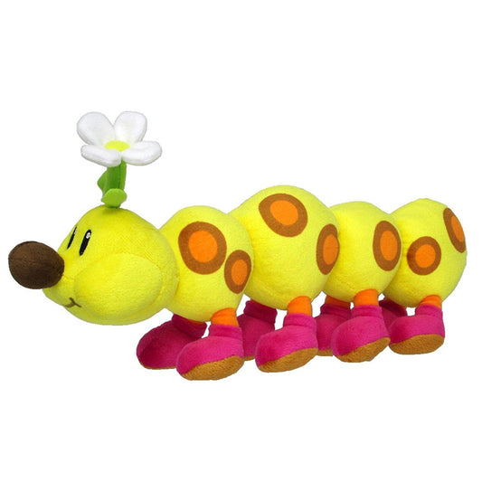 Little Buddy Super Mario Bros. All Star Collection Stuffed Plush 1593 Wiggler/Hanacha Toy, 13""", Multi-Colored