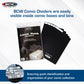 BCW Comic Dividers - 25 Pack | Archival Polyethylene Plastic Dividers | Organize Comics Efficiently in Storage Boxes | Write-On Index Tab (Black)
