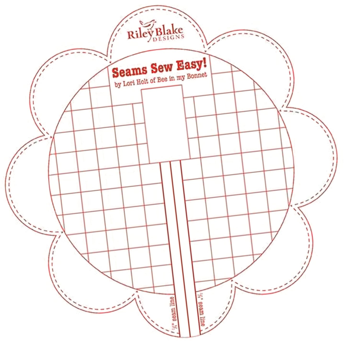 Lori Holt Seams So Easy Seam Guide Red