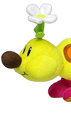 Little Buddy Super Mario Bros. All Star Collection Stuffed Plush 1593 Wiggler/Hanacha Toy, 13""", Multi-Colored