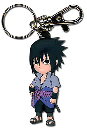 Great Eastern Entertainment 36696 Naruto Shippuden SD Sasuke PVC Keychain, Multi-Colored, 2"