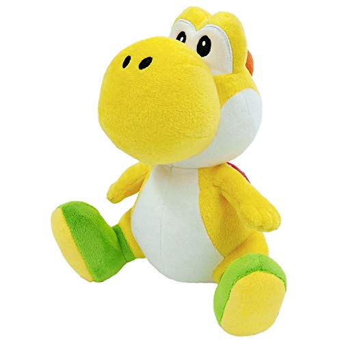 Little Buddy 1220 Super Mario All Star Collection Yellow Yoshi Plush, 7"