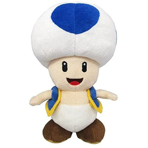 Little Buddy - Super Mario All Star Collection - Blue Toad 7" Plush