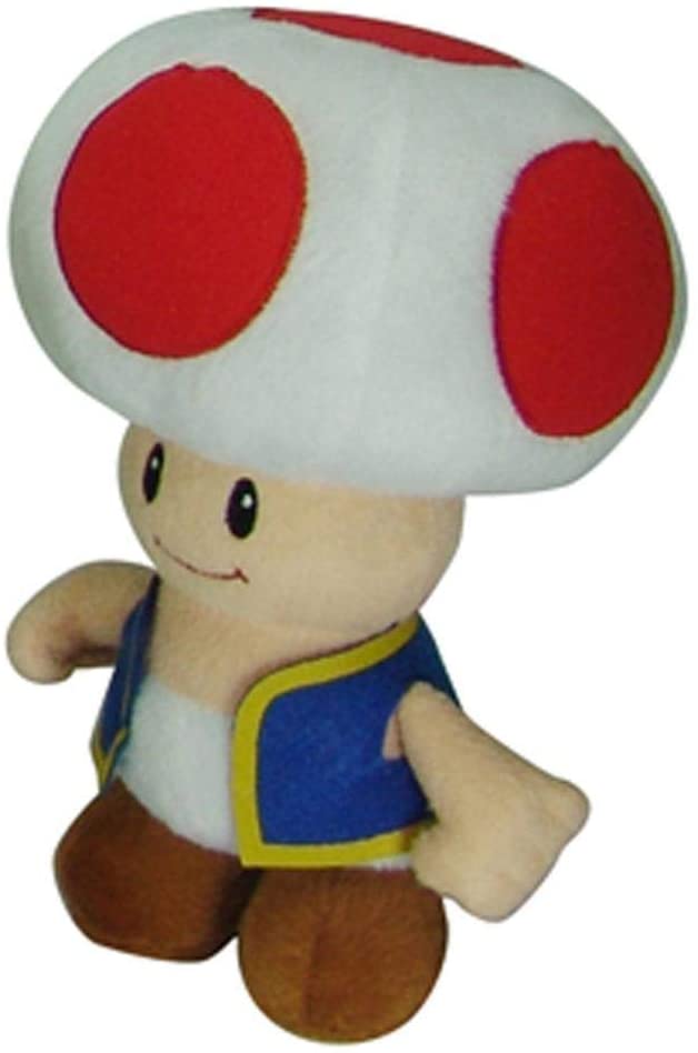 Mushroom Red Toad 7.5" Plush