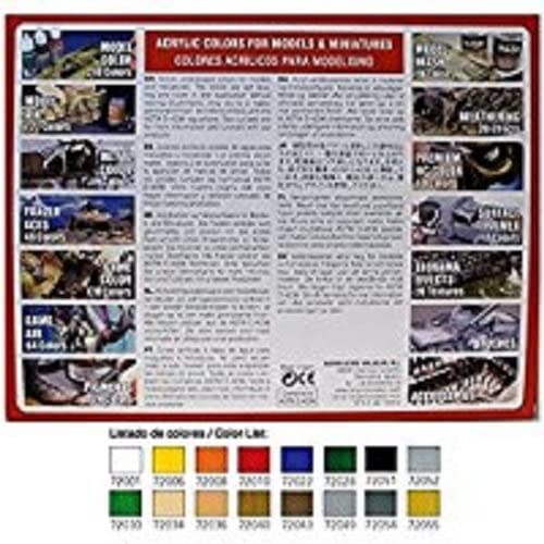 Acrylicos Vallejo 72299 - Acrylic 16 Colors for Fantasy Figures