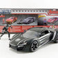 Marvel Black Panther & Lykan Hypersport Die-cast Car, 1:24 ScaleVehicle & 2.75 Collectible Figurine