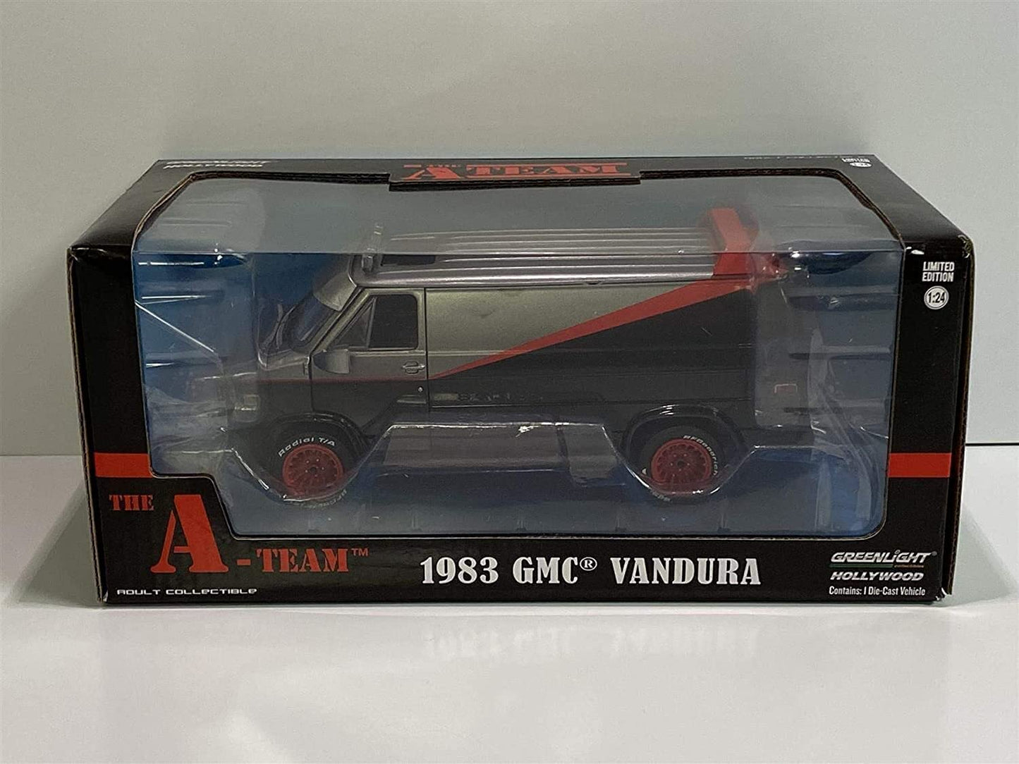 Greenlight 1:24 Hollywood - The A-Team - 1983 GMC Vandura,colors may vary