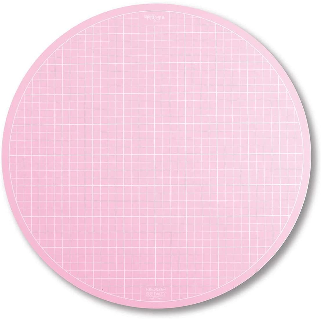 Sue Daley Designs Pink 10" Rotating Cutting Mat EPP English Paper Piecing Patchwork Sewing Quilting self Healing