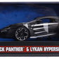 Marvel Black Panther & Lykan Hypersport Die-cast Car, 1:24 ScaleVehicle & 2.75 Collectible Figurine