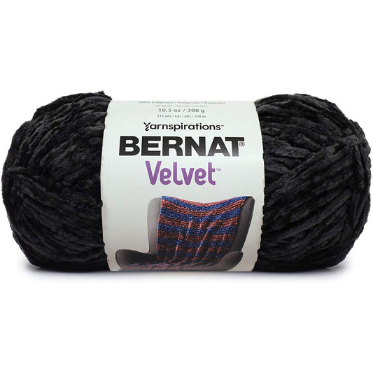 Bernat Velvet Yarn, 10.5 oz, 1 Ball, Blackbird