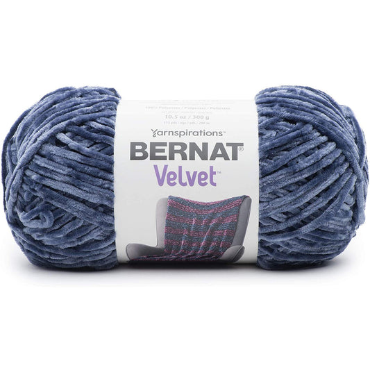 Bernat Velvet Yarn, 10.5 oz, 1 Ball, Indigo Velvet