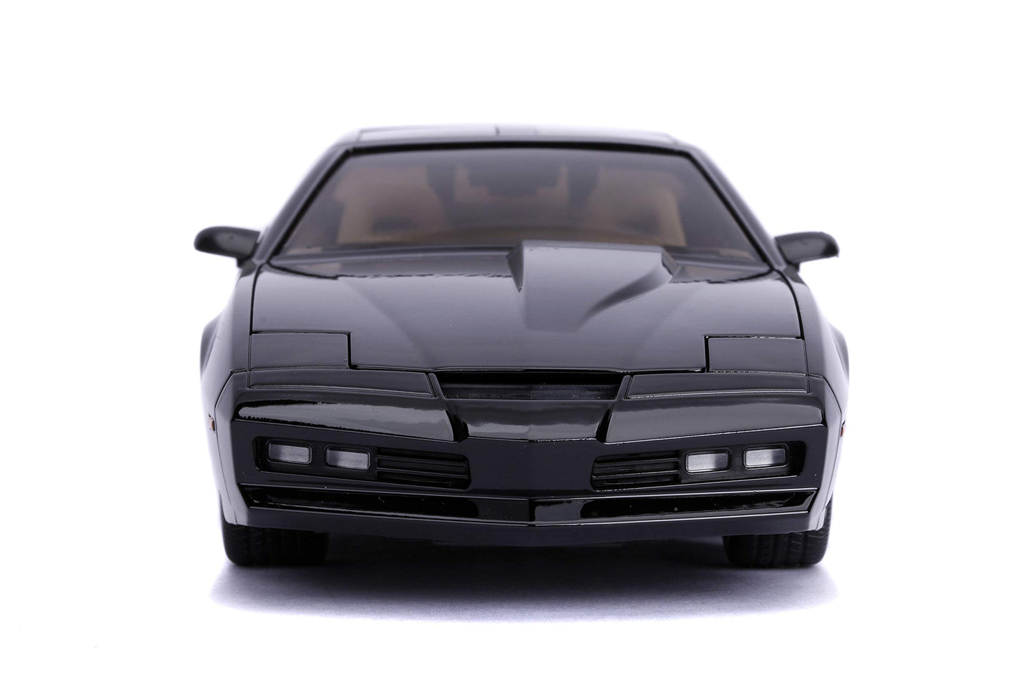 Jada Toys Knight Rider K.I.T.T. 1982 Pontiac Firebird DIE-CAST Car with Light Up Feature, 1: 24 Scale Vehicle, Black