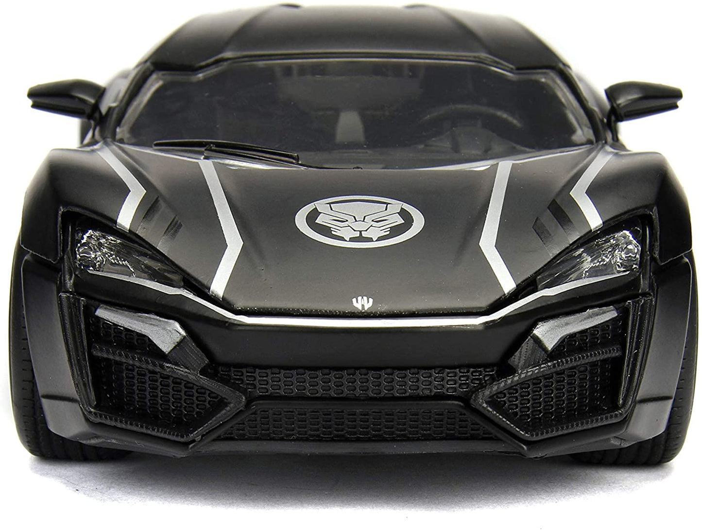 Marvel Black Panther & Lykan Hypersport Die-cast Car, 1:24 ScaleVehicle & 2.75 Collectible Figurine