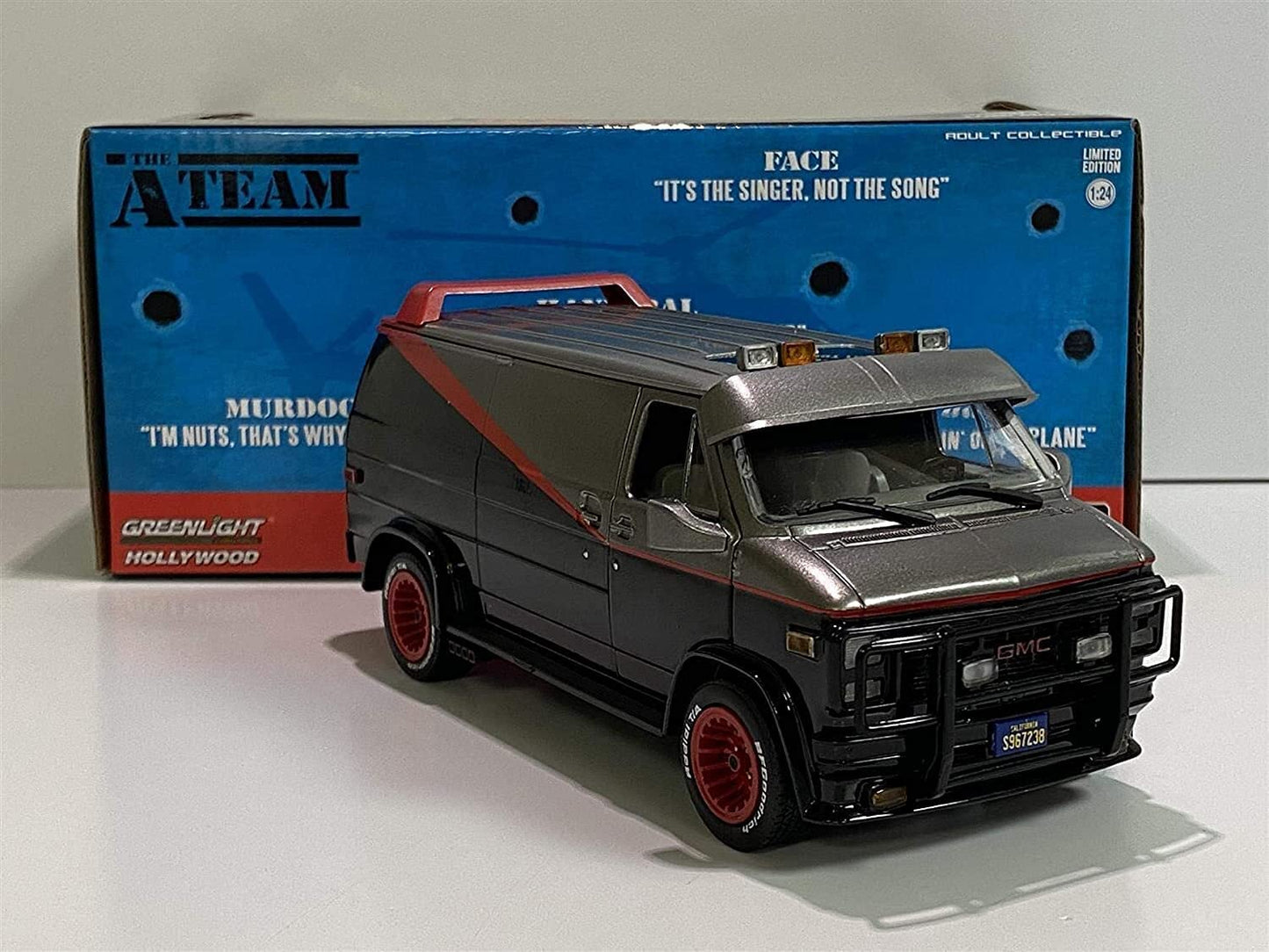 Greenlight 1:24 Hollywood - The A-Team - 1983 GMC Vandura,colors may vary