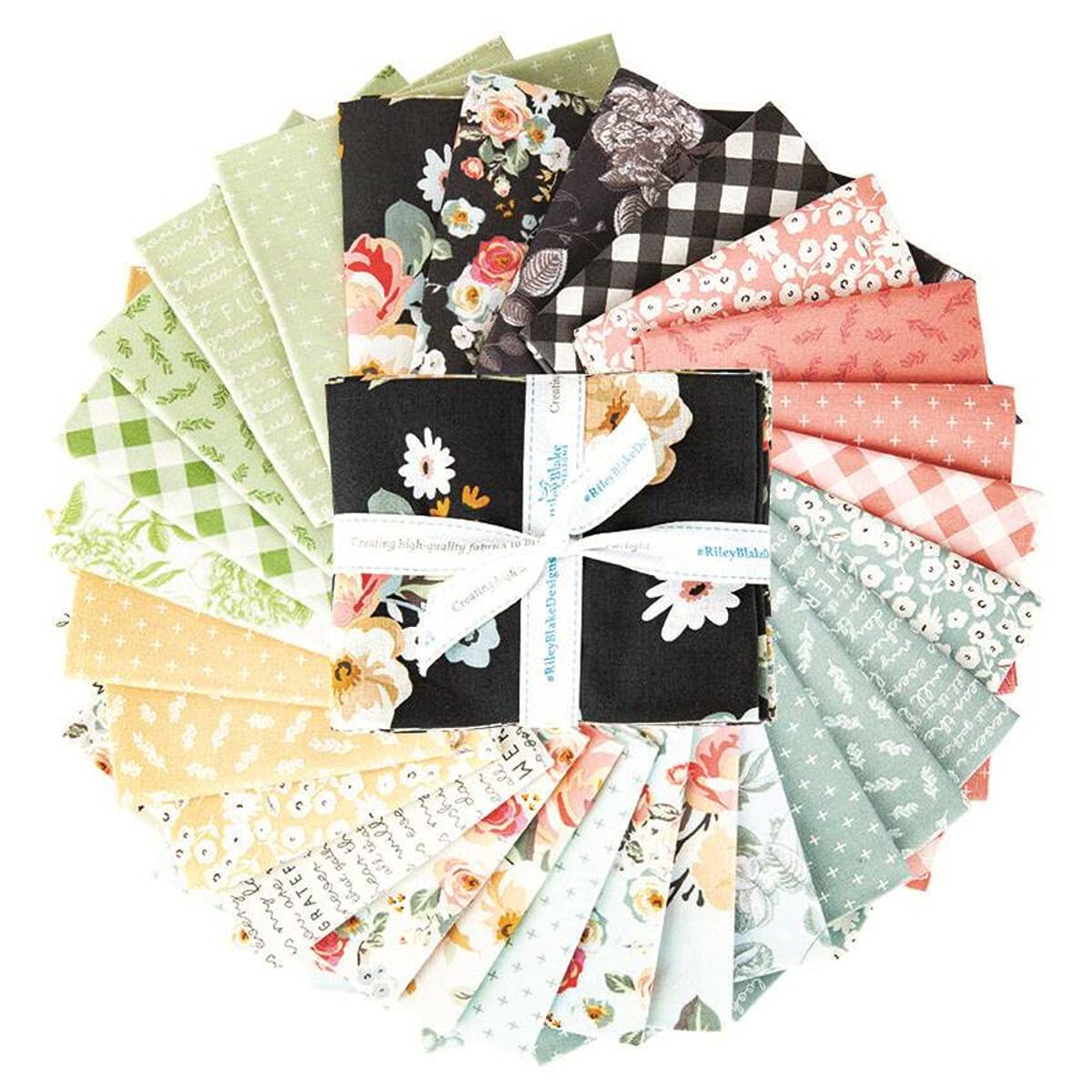 Riley Blake Gingham Gardens Fat Quarter Bundle 27 Pcs