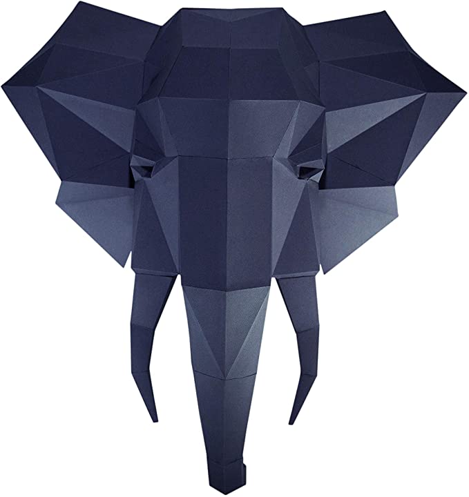 PaperCraft - World 3D Puzzle Animal Craft Kit - Elephant Head