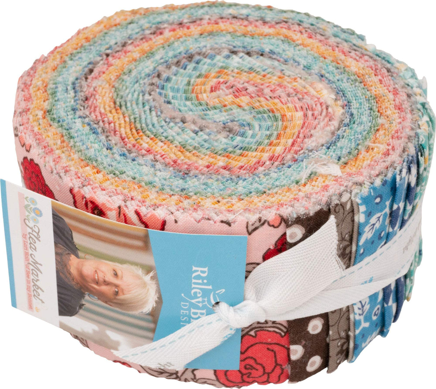 Lori Holt Flea Market Rolie Polie 40 2.5-inch Strips Jelly Roll Riley Blake Designs RP-10210-40