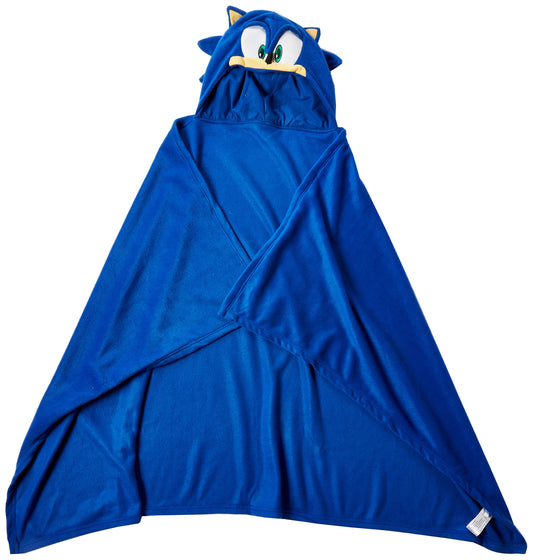 Great Eastern Sonic The Hedgehog GE-34020 Sonic Head Hoodie Blanket 57" x 41"