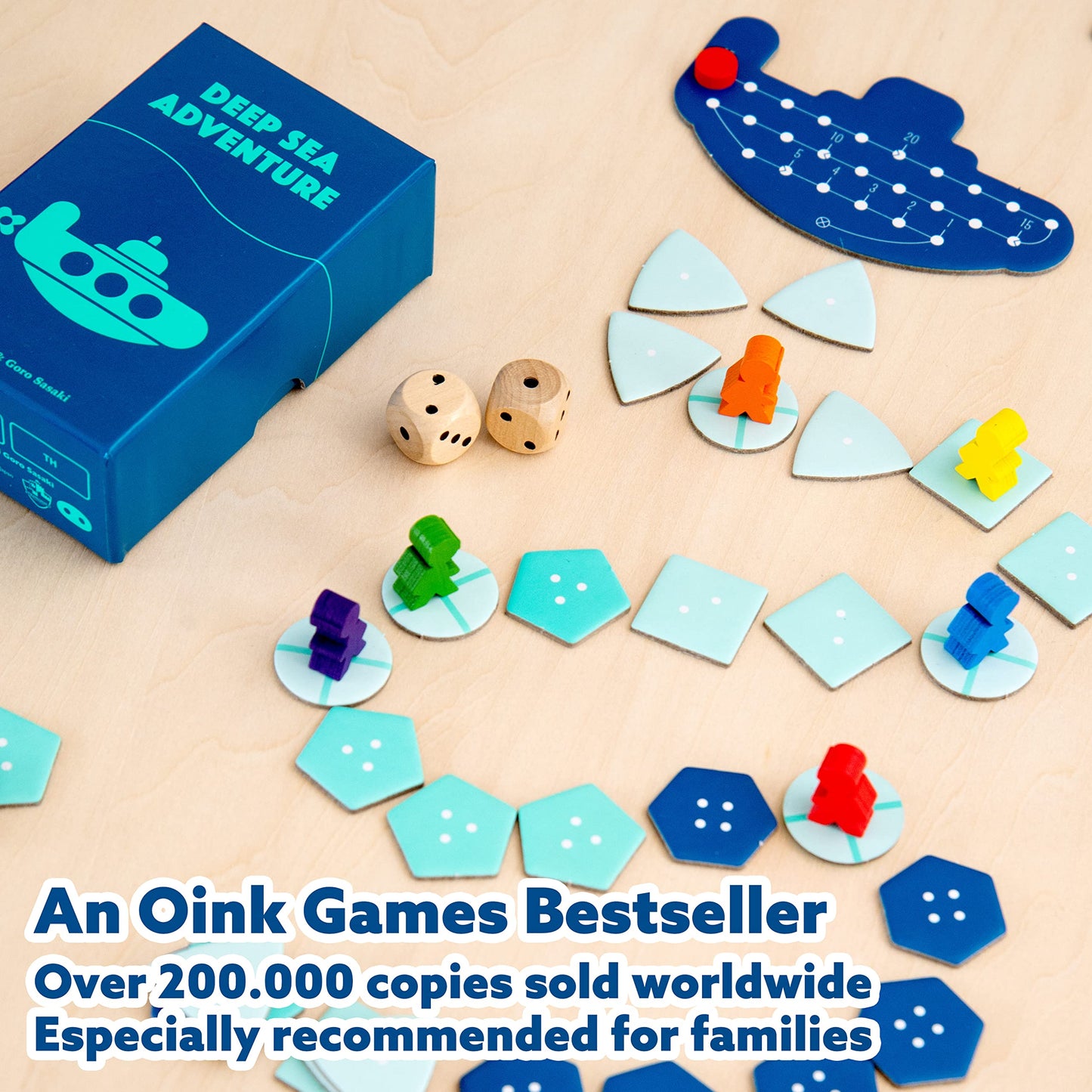 Oink Games "Deep Sea Adventure Board Game • Dice Strategy Board Games for Funny Games Nights • for Adults & Children • Best Game for 9-99 Year Olds